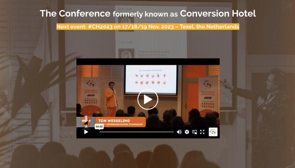 conversion hotel cro conference netherlands