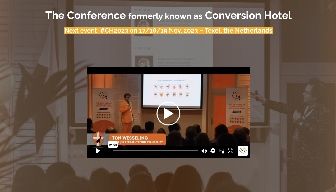 conversion hotel cro conference netherlands